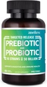 Zentastic Probiotics & Prebiotics Supplement - 50 Billion CFU - for Men &amp; Women’s Immune & Digestive Health - 16 Strains - Shelf Stable - 60 Delayed Release Veggie Capsules
