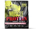 COLOSSAL LABS Muscle Protein Whey Powder [5 lbs/Pack of 1] – Filtro frío, 25g Proteína pura, 6.6g BCAAs (Packaging May Vary) (5LB, Strawberry)