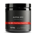 Toniiq Ultra High Purity Alpha GPC Capsules - 600 mg de Fórmula concentrada - 90%+ Nootropic altamente purificado y biodisponible - 120 capsules Alpha GPC Suplemento