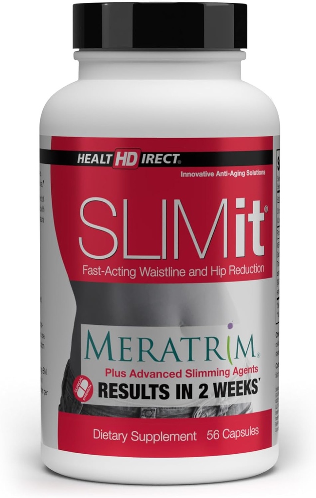 HEALTH DIRECT - SLIMit with Meratrim - Metabólica natural para Mujeres Hombres - Metas Células grasas, apoya la salud metabólica - 56 cápsulas