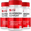 (3 Pack) Sweet Relief Glycogen Support Capsules, Sweet Relief Blood Vessel Cleaner Supplement, Sweet Releaf Glycogen Support Sweet Relief, SweetRelief Glucogen Support Sweet Relief (180 cápsulas)