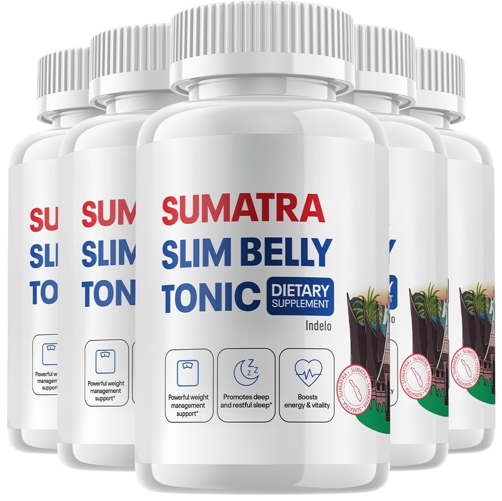 (5 Pack) Sumatra Slim Belly Tonic - Slim Belly Suplemento dietético, Sumatra Slim Belly All-Natural Pills, Sumatra SlimBelly Reseñas (300 cápsulas)