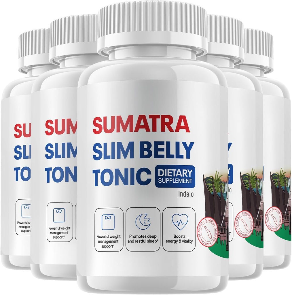 (5 Pack) Sumatra Slim Belly Tonic - Slim Belly Suplemento dietético, Sumatra Slim Belly All-Natural Pills, Sumatra SlimBelly Reseñas (300 cápsulas)