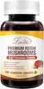 Lovita Mushroom Supplement, 8 in 1 Mushroom Complex, Lion’s Mane, Cordyceps CS-4, Reishi Spores, Turquía Tail, Maitake, for Natural Energy, Memory Support & Immune Support. 100 cápsulas Vegan