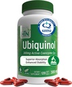 Health Thru Nutrition Ubiquinol 300mg 120 Softgels as Kaneka QH Reduced CoQ-10 TEN Stabilized - 3rd Party Tested TEN Enhanced Bioavailability ← Cardiovascular &amp; Mitocondria Function Support ← Non-GMO