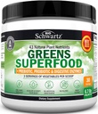 Super Greens Powder Superfood - Verdes Polvo con Probióticos Prebióticos Enzymes Digestivos y 43 Superalimentos Verdes - Chlorophyll Bilberry Chlorella Spirulina Grass - Tastes Amazing - 30 Servings