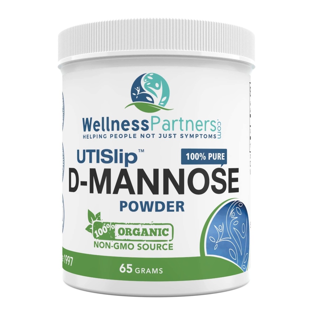 Now New UTI-Slip D Mannose Non GMO Organic Source Powder 65g jar