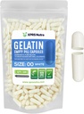 XPRS Nutra Size 00 Empty Capsules - 100 Conde Empty Gelatin Capsules - DIY Capsule Filling - Fillable Pill Gel Caps for Do-It-youself Supplements (White)