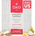 D’AO Labs Immunity Support - Immunity Boost - Effervescent Immunity Support Powder - Yu Ping Feng San Traditional Chinese Herbal - Effervescent Powder with Pear-Ginger Flavor - 15 Individual Servings