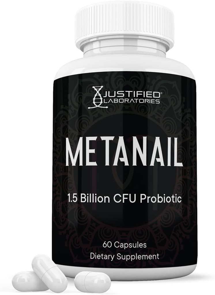 Laboratorios justificados Metanail 1,5 billón CFU Probiotic Nail Support 60 cápsulas