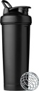 BlenderBottle Classic V2 Shaker Bottle Perfect para Protein Shakes y Pre Workout, 32-Once, Negro