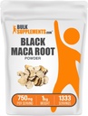 BulkSupplements.com Black Maca Powder - Black Maca Root Supplement, Herbal Supplement for Men &amp; Women - Vegan, Gluten Free, 750mg per Serving, 1kg (2.2 lbs) (Pack of 1)
