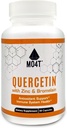 Quercetina " Bromelaina con zinc - Antioxidante Apoyo Sistema de inmunología Salud - Suplemento dietético - 60 cápsulas 1050 mg Fórmula de Potente