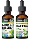 BIO KRAUTER Bacopa Tincture 2 Fl. Oz. " Ginkgo Biloba Tincture 2 Fl. Oz.