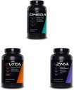 JYM Suplemento Ciencia Omega JYM Fish Oil + Vita JYM Sports Multivitamin &amp; Mineral Support ZMA