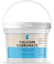 Ingredientes originales puros Calcio Carbonato Polvo (1 Gallon) Suplemento dietético, Preservativo Alimentario, Cubo de plástico reutilizable