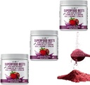 Superfood Beets Powder, 10.59oz (Pack of 12) - Beetroot Powder Organic Beet Root Blend with Green Tea & Berry Flavor, Non-GMO, Plant-Based Drink Mix