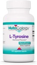 Nutricology L-Tyrosine - Apoyo al cerebro, Precursor hormonal, Aminoácidos de forma libre, Suplemento de 500 mg, Capsules de soporte de tiroides - 100 Conde