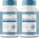 VIVE MD Quietum Plus Tinnitus Relief for Ringing Ears - Rapid Ear Ringing Relief, Clear Tinnitus, and Holistic Tinnitus Treatment with 60 Capsules per Bottle (2 Pack)