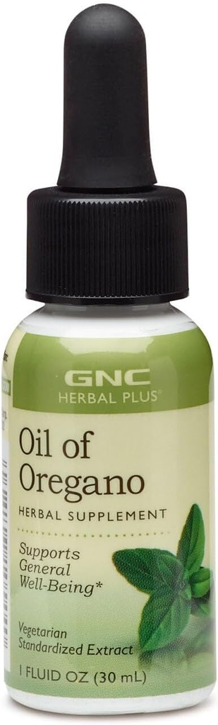 GNC Herbal Plus Oil of Oregano Supplement, Vegetarian, Supports General Well-Being, 448 Servings