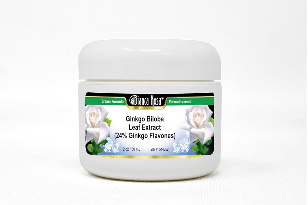 Ginkgo Biloba Leaf Extract (24% Ginkgo Flavones) Crema (2 oz, ZIN: 514352)