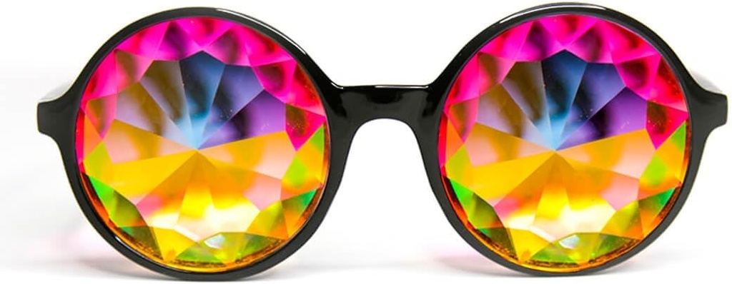 GloFX Xtra Lite Kaleidoscope Vidrio Lite Vidrio Cristal EDM Diffraction Glasses