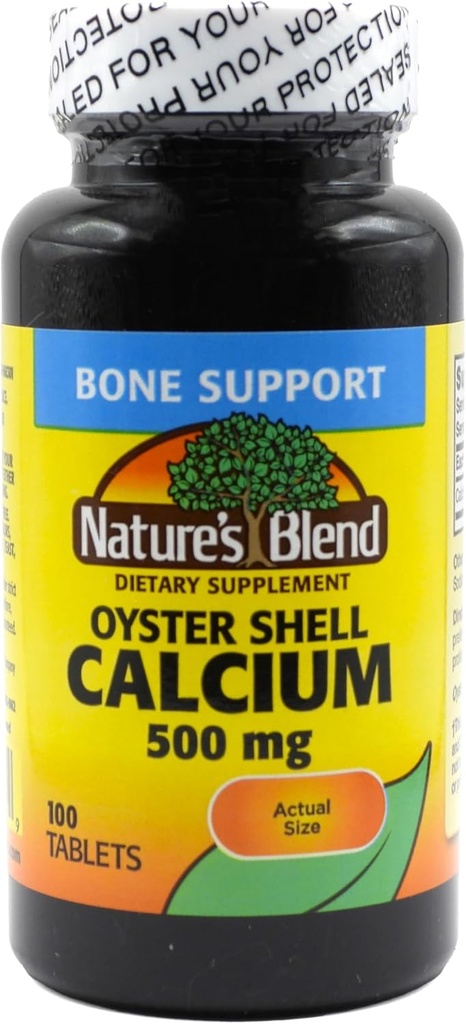 Blend Oyster Shell Calcium 500 mg 100 Tabs (1683)