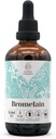 Bromelain Extracto de Tintura Natural Libre de Alcohol, Booster de Sistema Inmunitario, gotas líquidas hechas de Bromelaina 100% Wildcrafted, Piña (Ananas comosus) Stem seco y frutas (4 fl oz)