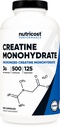 Nutricost Micronized Creatine Monohydrate 3000mg 500 Capsules, 125 Servings, 750mg de Creatine Monohydrate Per Capsule