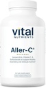 Vital Nutrients Aller-C ← Vegan Respiratory and Sinus Function Support* under Isoquercitrin, Bromelain, Bioflavonoids, " Vitamin C TEN Gluten, Dairy, Soy Free Supplement tención 200 Capsules