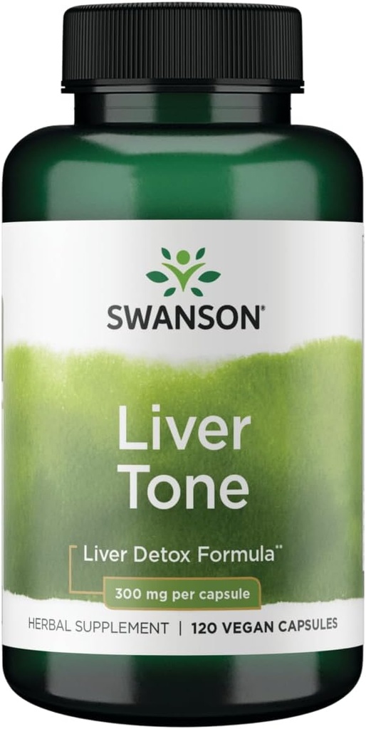 Swanson Liver Tone Liver Detox Fórmula 300 Milligrams 120 Veg Capsules