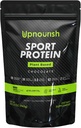 Vegan Sport Protein Powder Chocolate 20 porciones – 30g Planta de Proteína Basada, VELOSITOL, BCAAs, Ecológicos Verdes & Frutas, Probióticos, Cereza de Tarta para la Recuperación de Postes, Informar a Sports Certified Keto