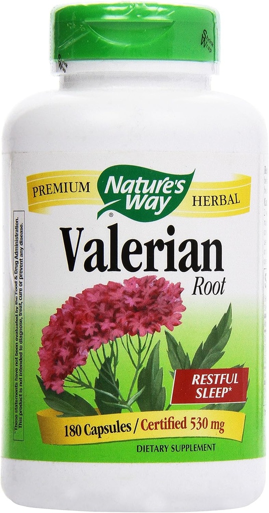 Manera de la naturaleza Valerian Root, (Gelatina) Capsules 180 ea