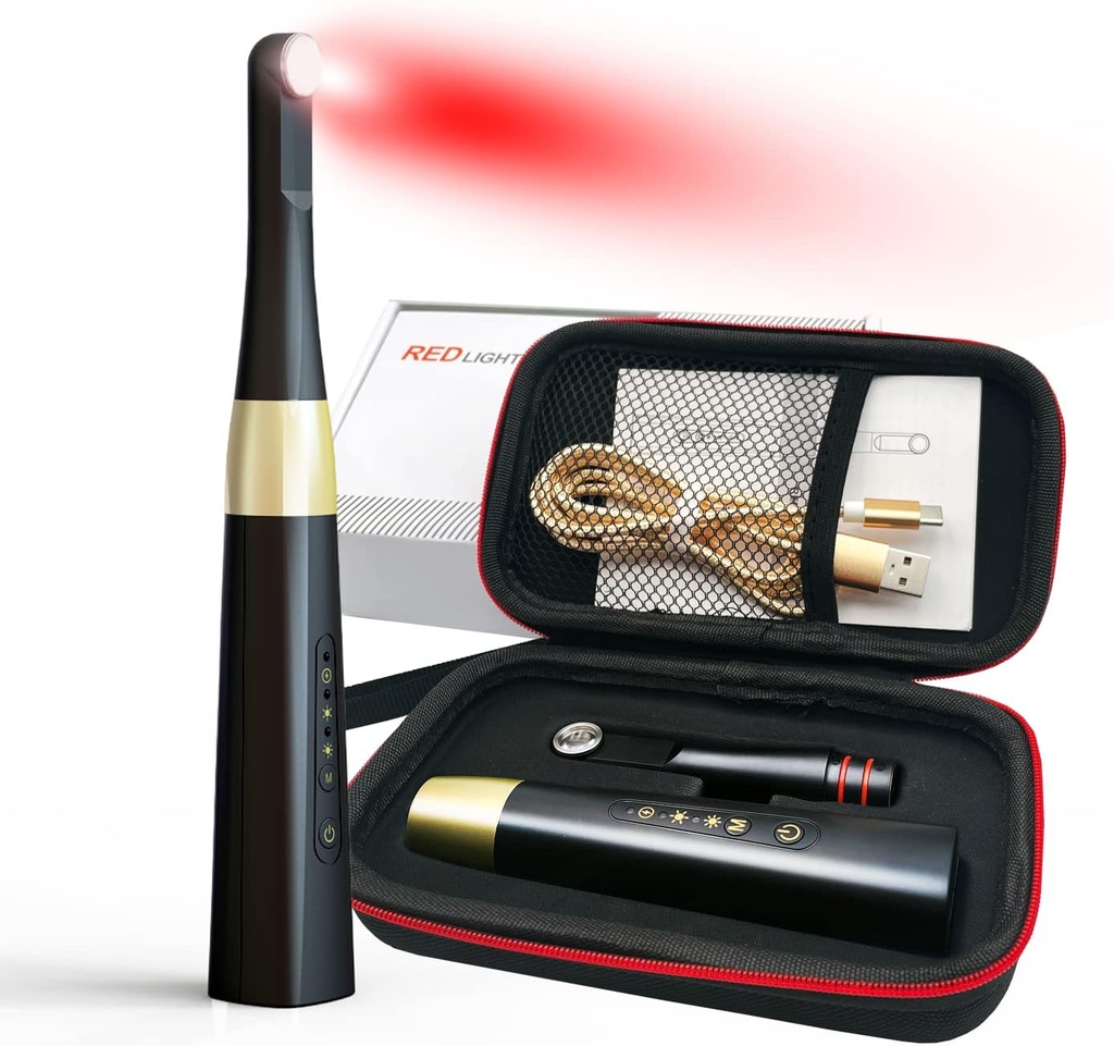 Dispositivo de tratamiento reutilizable de pánker, dispositivo de presión de la luz roja para el alivio del dolor y la gestión de la presión reduce el dolor y rejuvenece la piel