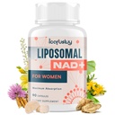 2000MG NAD Suplementos para Mujeres, NMN Alternative, Mujer Liposomal NAD+, con Ashwagandha, Berberine HCL, Ginkgo Biloba & Black Cohosh - Menopause, Brain, Metabolism & Energy Support*, 90 cápsulas