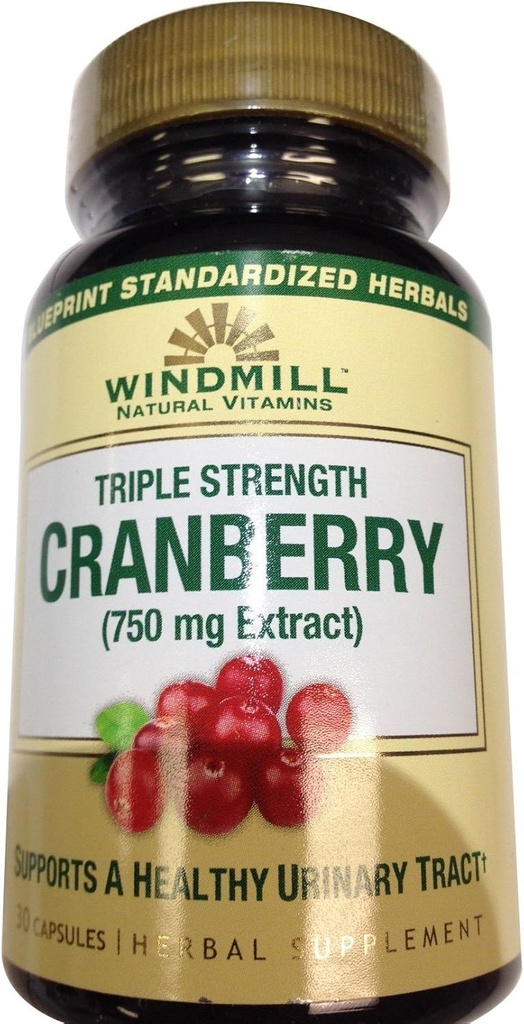 Vitaminas Cranberry 750 Mg Caps 30's Windmill