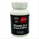 TOUGH-N-TONE Premium Grade Vitamina D-3, 2.000 UI (cholecalciferol), una forma altamente biodisponible de vitamina D, en un gel suave fácil de absorber.
