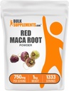 BulkSupplements.com Red Maca Powder - de raíz, suplemento de Maca, Suplemento Herbal - Vegan &amp; Gluten Gratis, 750mg por Serving, 1kg (2.2 lbs) (Pack of 1)