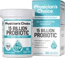 Probióticos de iniciación de la CHOICE de Physician 15 Billones CFU - 6 Estrenos diversos " Prebióticos orgánicos, diseñados para la salud digestiva general y apoya el estreñimiento ocasional, diarrea, gas " .