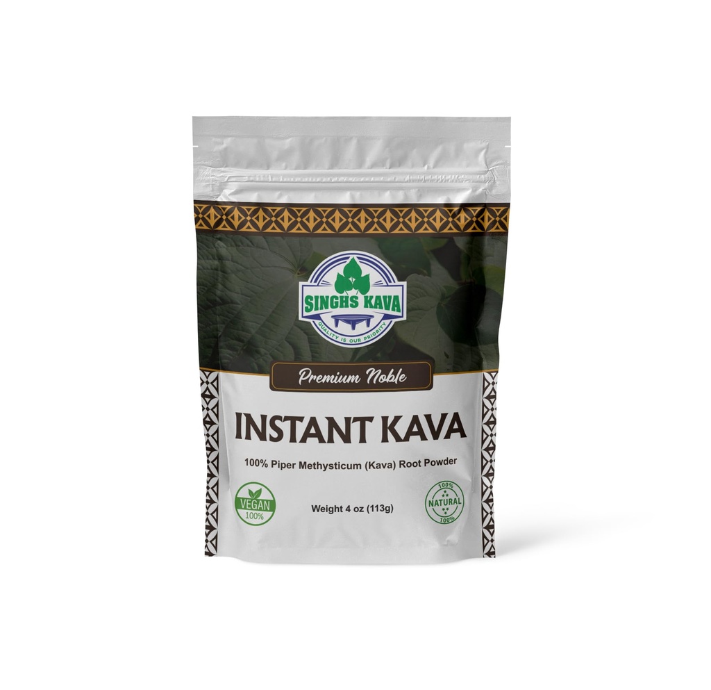 SINGHS Micronized Instant Kava Powder-Fijian Kava (4oz), 4 onzas (Pack of 1)