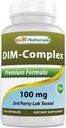 Mejores Naturales DIM Suplemento 100 mg 120 cápsulas, DIM para el metabolismo estrógeno &amp; Balance, para la menopausia, Body Building, PCOS &amp; Hormonal Acne