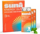 SUNII ENERGY GUM - New Quick Boost Energy & Focus - 50mg Caffeine Gum -Vitamins B6 &amp; B12, Taurine, Vegan, No Sugar, Zero Calorie, Fresh Mint Taste - Faster Than Chews, Drinks, Gels &amp; Pills (24pcs)