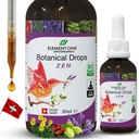 Botas zen botánicas es suplemento de somnolencia natural, gotas herbales, soporte para dormir " Apoyo a la relajación, planta-base promueve la relajación