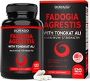 Fadogia Agrestis y Tongkat Ali Suplemento Performance Blend - (120 Capsules) - Fuerza máxima - Conducción, rendimiento deportivo y masa muscular - Gluten Free, Non-GMO, Vegan Capsules - USA Made
