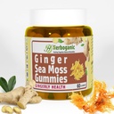 HERBOGANIC Ginger Sea Moss Gummies - Herbal Support for Immune & Digestive Health - Plant-Powered, Gluten-Free & Vegan-Friendly - 60 Conde