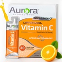 Aurora Nutrascience Micro-Pack Liposomal Vitamina C, Immune Support, 1,000 mg Por Serving, Gluten Free, Non-GMO, 30 Single Serve Packets, 21.7 oz