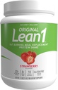 Lean1 Meal Reemplazo Protein Shake, Strawberry Flavor, 15 Tubo de servicio