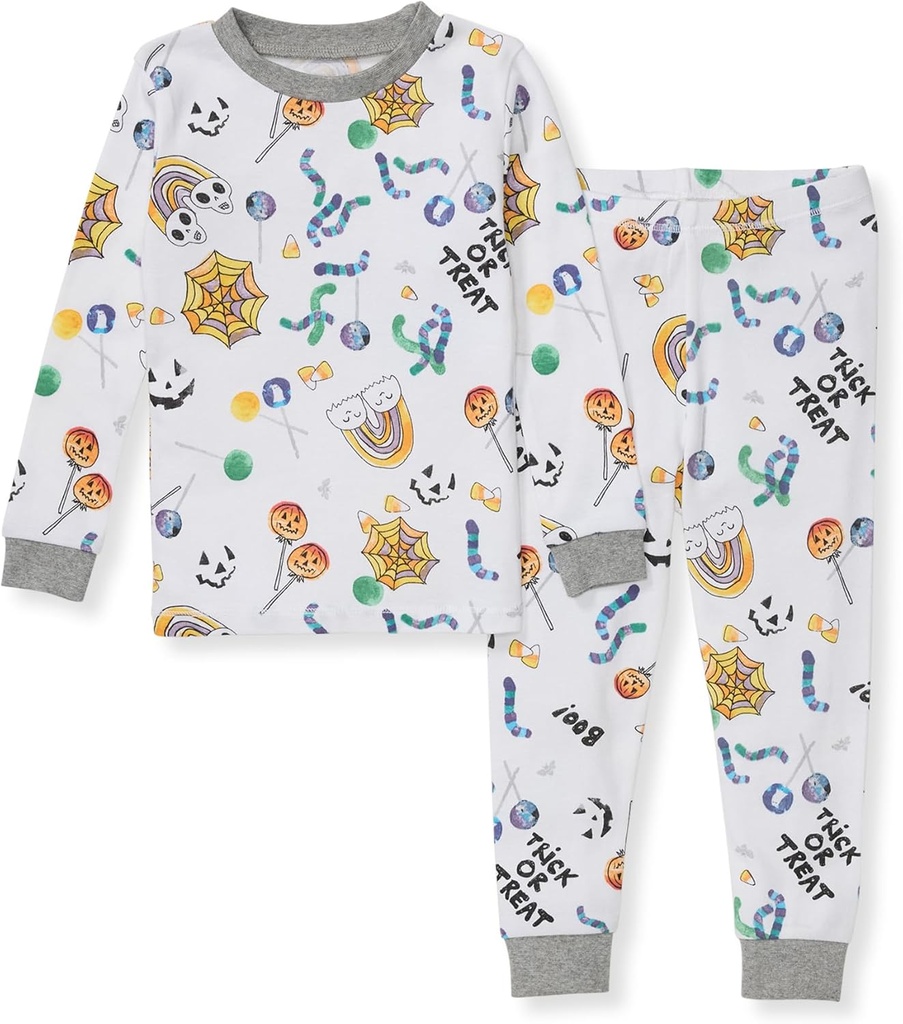 Las abejas de Burt bebé bebé, pequeño y grande niña de 2-Piece Long Sleeve Tee and Pants Cotton Pajama Set