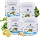 ¡Sí puedes! Booster de bebidas - Ecológicos Verdes Superalimentos Powder Drink Mix - 4 Pack con Alfalfa Grass, Wheatgrass, Kale, Barley Grass, Lemon Juice Powder - Rich in Antioxidants, Vitamins and Minerals.