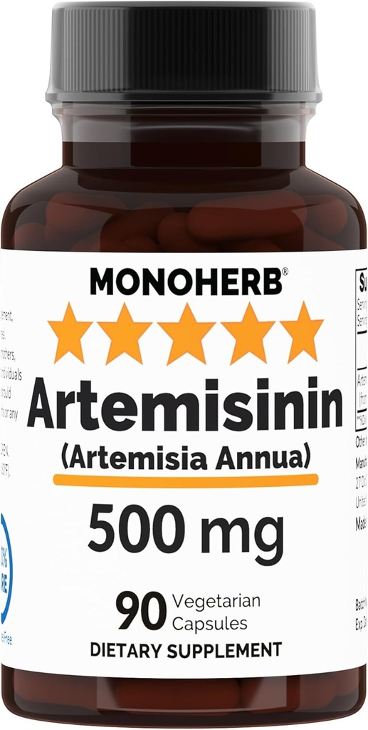 MONOHERB Artemisininin (Artemisia Annua) 500 mg - 90 cápsulas vegetales